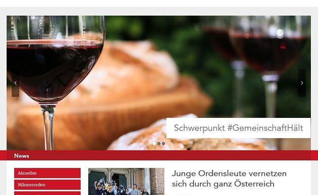 ordensgemeinschaften.at / Screenshot