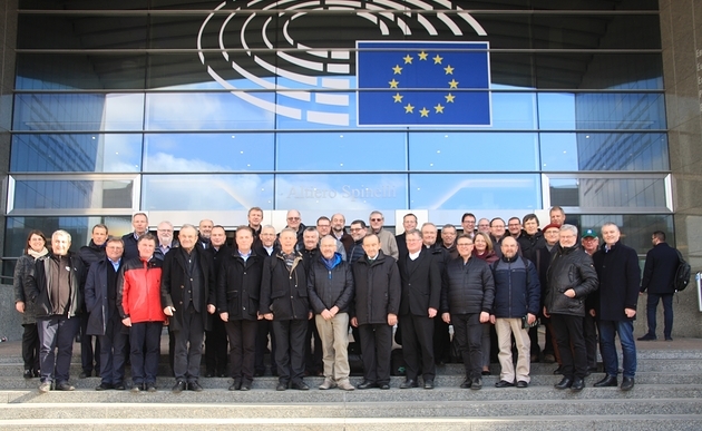 Bischof Scheuer und Delegation der Diözese Linz in Brüssel / Johannes Wohlmacher, Diözese Linz