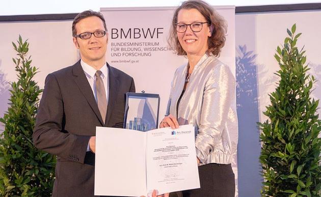 'Ars Docendi' für Salzburger Theologen Martin Dürnberger / Foto: BMBWF-Martin Lusser