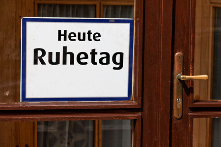 Ruhetag in Gastronomie