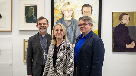 ÖGB-Präsident und Erzbischof in Ausstellung 'Alles in Arbeit'