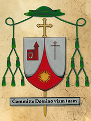 Wappen von Bischof Benno Elbs, Diözese Feldkirch