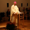 Bischof Egon Kapellari predigt bei der Messe mit den Bischöfen in der deutschsprachigen Pfarrgemeinde in Brüssel