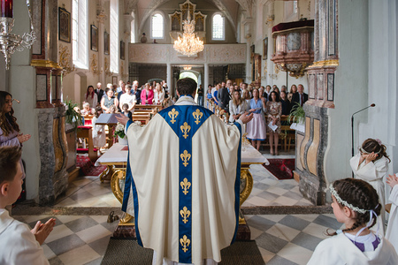 Gottesdienst in der Tiroler Pfarre Ampass