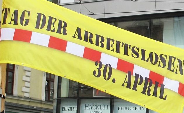 Transparent zum 'Tag der Arbeitslosen' / Bischöfliche Arbeitslosenstiftung Linz
