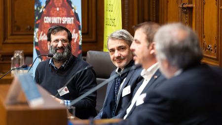 v.l.n.r. Rabbiner Yuval Katz-Wilfing, Leiter des Kultusamtes Florian Welzig, Islamwissenschfaftler Zekirija Sejdini - Universität Wien, Religionswissenschafter Prof. Markus Ladstätter - PPH Augustinum