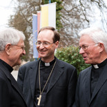 v.l.: Militärbischof Christian Werner, Weihbischof Stephan Turnovszky (Wien), Weihbischof Franz Lackner (Graz-Seckau)