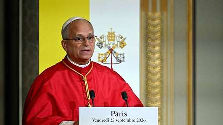 Papst Leo XIV. hält Rede im Elysee-Palast in Paris