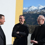 Generalsekretär Peter Schipka, Propst Kolumban Reichlin, Weihbischof Franz Scharl