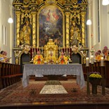 Österreichs Bischöfe bei einem Gottesdienst im Rahmen der Herbstversammlung 2015 im Stift Michaelbeuern