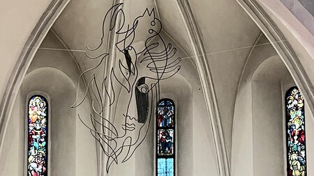 Kunstintervention von Oswald Oberhuber in Wiener Ruprechtskirche