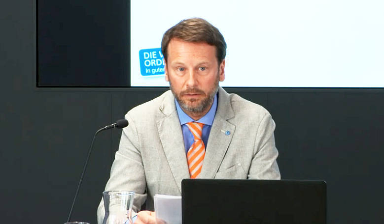Prim. Greher, Sprecher der Wiener Ordensspitäler / APA Pressezentrum / Screenshot Prim. Greher, Sprecher der Wiener Ordensspitäler