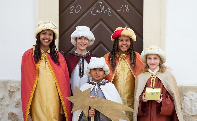 Kinder im Einsatz als Sternsinger / Sarah Mühl