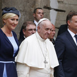 Papst Franziskus Ankunft WJT 2016