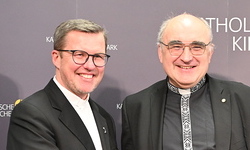 Weihbischof Johannes Freitag und Diözesanbischof Wilhelm Krautwaschl