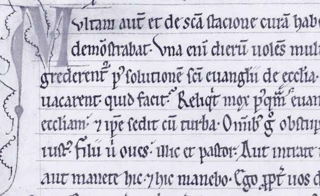 Handschrift aus dem 13. Jahrhundert aus Stift Lilienfeld / http://manuscripta.at