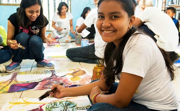 Kreativ-Workshop bei 'Funarte' in Esteli, Nicaragua / Dreikönigsaktion