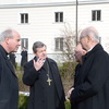 Im Gespräch: Kardinal Christoph Schönborn, Abt Bruno Hubl, Bischof Klaus Küng und Bischof Egon Kapellari