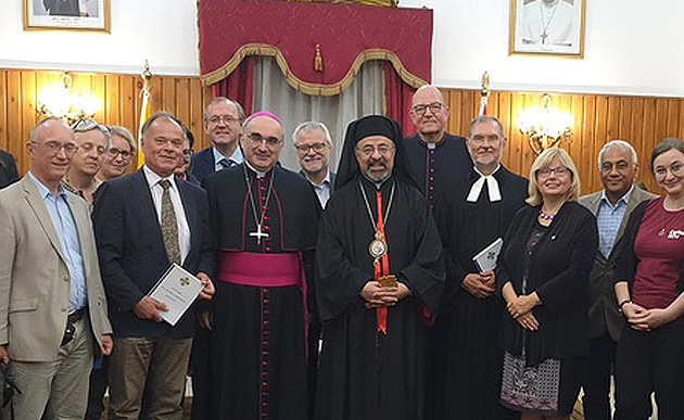Pro-Oriente-Delegation um Bischof Krautwaschl bei Patriarch Sidrak / Pro Oriente