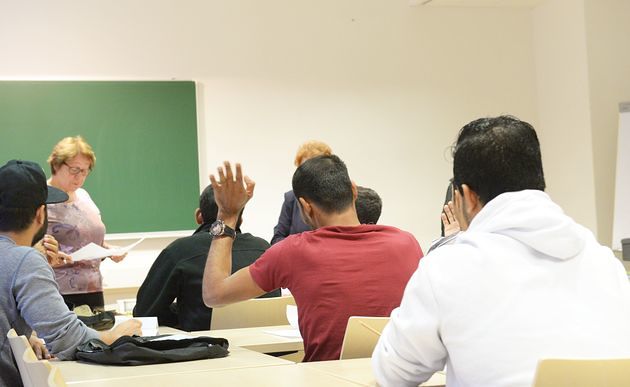 Flüchtlinge beim Deutschkurs / kathbild.at / Franz Josef Rupprecht