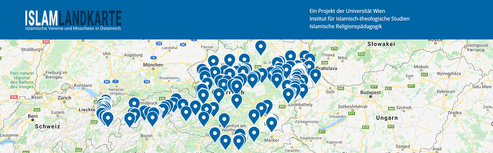 Neue österreichische Islam-Landkarte sorgt für Streit / Screenshot Website Islam-Landkarte Neue österreichische Islam-Landkarte sorgt für Streit