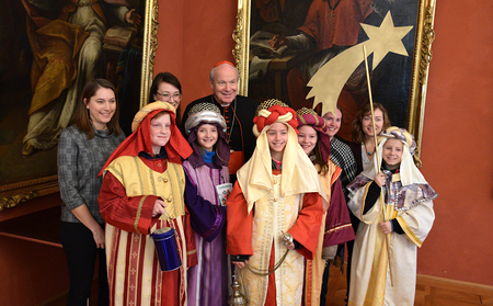 Sternsinger bei Kardinal Schönborn