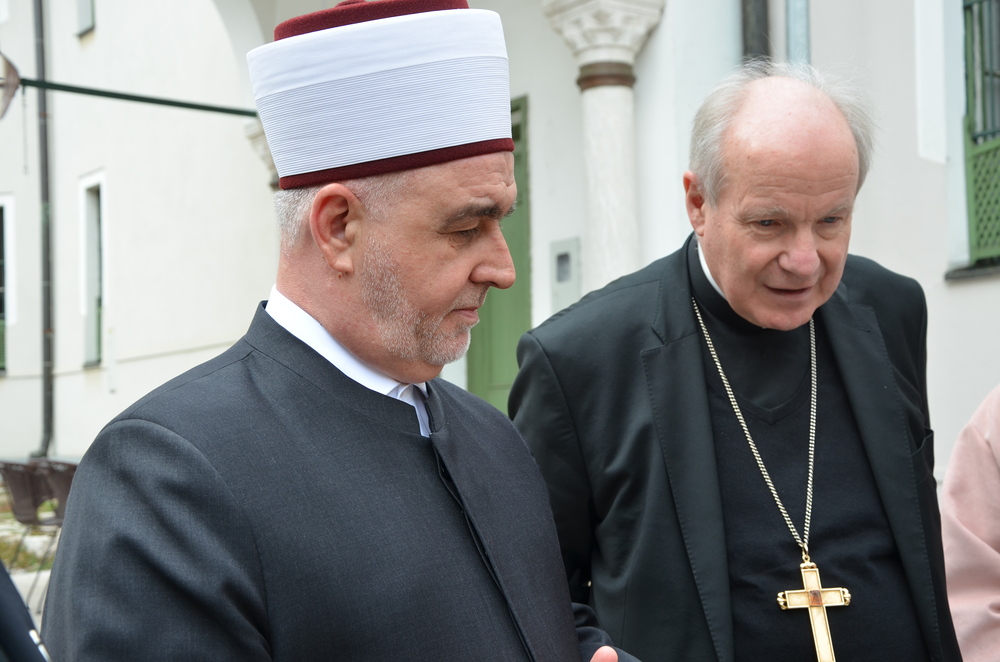 Großmufti Husein Kavazovic und Kardinal Christoph Schönborn / Paul Wuthe / Kathpress