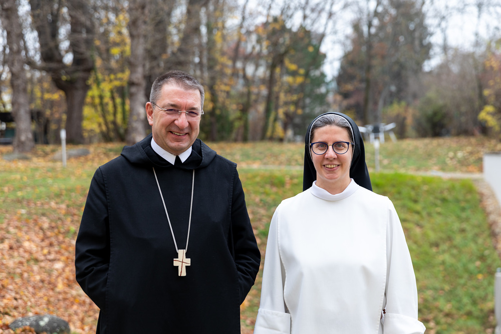 Erzabt Korbinian Birnbacher und Priorin Franziska Madl / Elisabeth Mayr/Ordensgemeinschaften, MSC