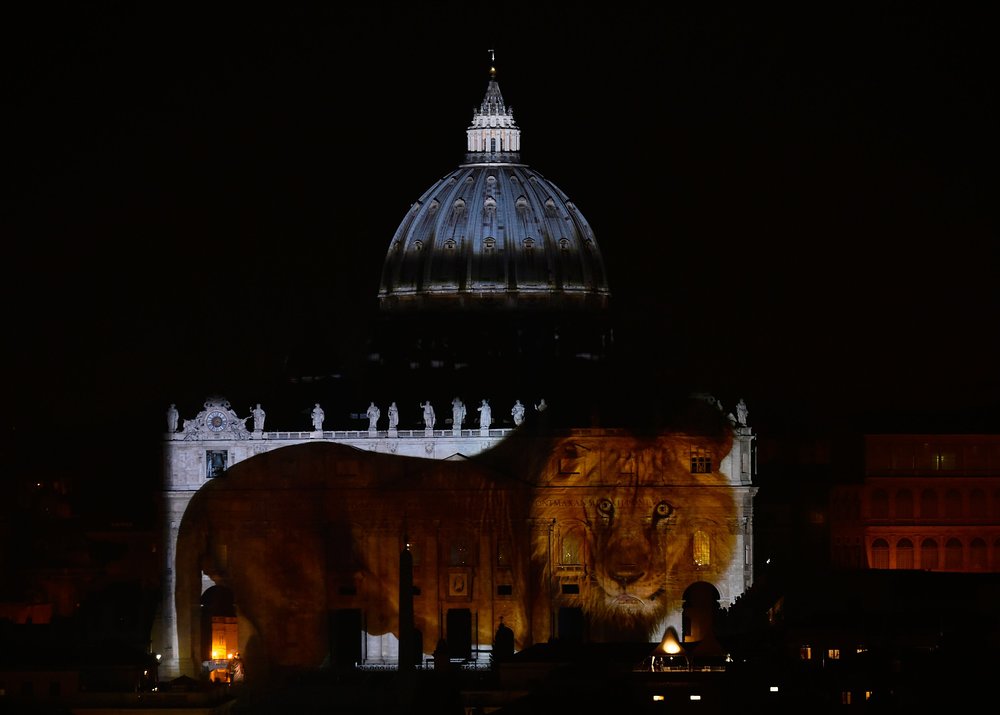 Illuminierter Petersdom / © 2015 KNA, www.kna-bild.de - Nutzungsrechte vorbehalten., Cristian Gennari