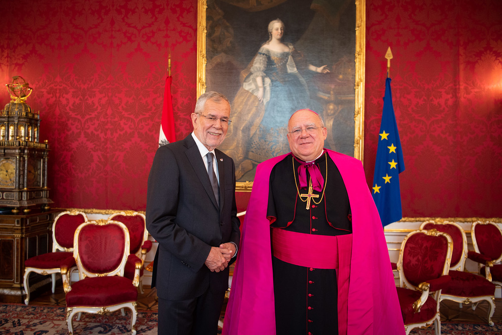 Nuntius Lopez bei Bundespräsident Alexander Van der Bellen / Carina KARLOVITS/HBF, Carina KARLOVITS