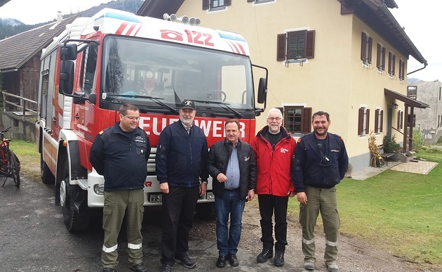 Caritasdirektor Marketz besucht nach Unwetterkatastrophe Gemeinde Rattendorf / Caritas Kärnten