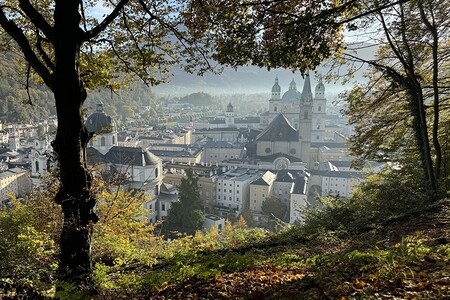 Blick auf die Stadt mit Festung und Dom