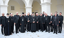 Begegnung der katholischen und orthodoxen Bischofskonferenz im Wiener Erzbischöflichen Palais