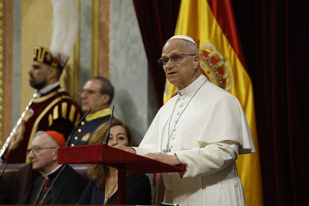 Papst Leo XIV. bei historischer Rede vor dem spanischen Parlament