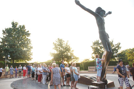 Statue des auferstandenen Jesus in Medjugorje