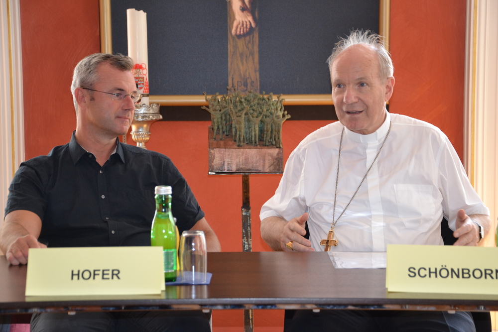 Norbert Hofer, Kardinal Christoph Schönborn / Parteiengespräch Bischofskonferenz - FPÖ am 25.6.2019