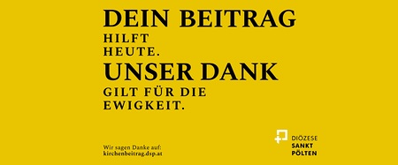 BILD zu OTS - St. P?ltner Kirchenbeitragskampagne ?Wir sagen DANKE?