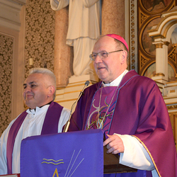 Bischof Schwarz predigt bei der Bischofskonferenz in Sarajewo