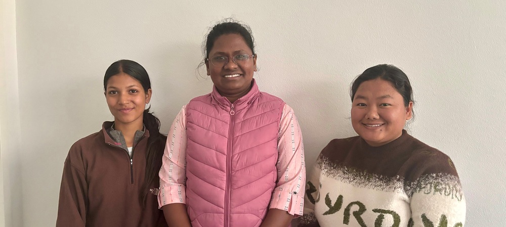 Niruta Bishowkarma, Sr. Anthonia Soosai, Babita Gurung / Jutta Steiner/Kathpress 'Opportunity Village Nepal'